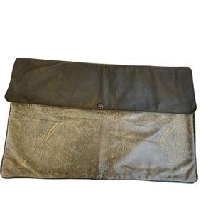 2 HiEnd Accents Lodge King Pillow Shams Rustic‎ Cabin Faux Leather Suede. Button